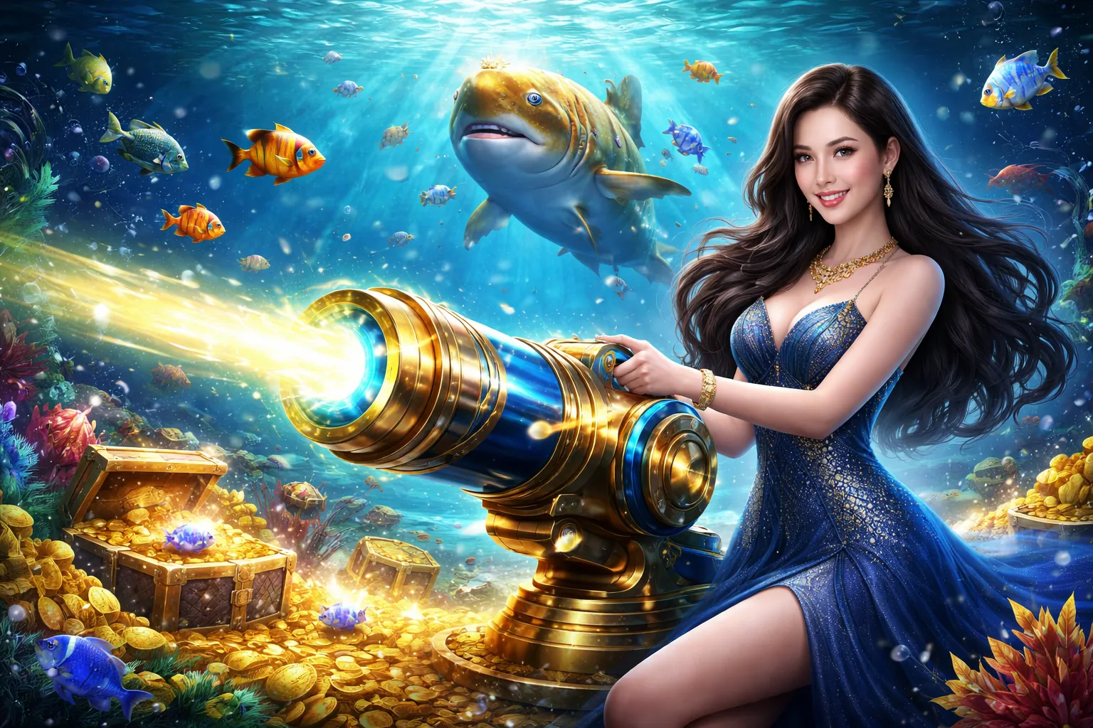 Hình ảnh game bắn cá sống động tại MCW Casino