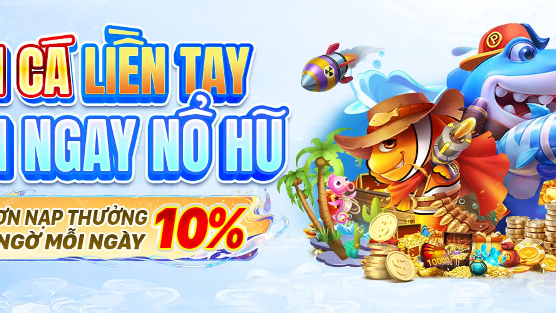 Hình ảnh trò chơi bắn cá sôi động tại MCW Casino